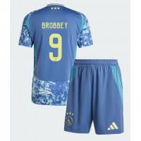 Dres Ajax Brian Brobbey #9 Preč pre deti 2024-25 Krátky Rukáv (+ trenírky)